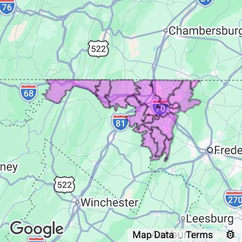 Washington County Maryland real estate agent mailing area