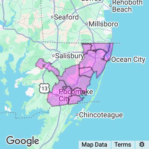 Worcester County Maryland real estate agent mailing area