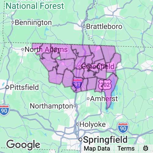 Franklin County Massachusetts real estate agent mailing area