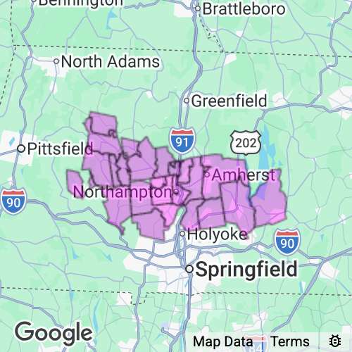 Hampshire County Massachusetts real estate agent mailing area