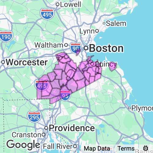 Norfolk County Massachusetts real estate agent mailing area