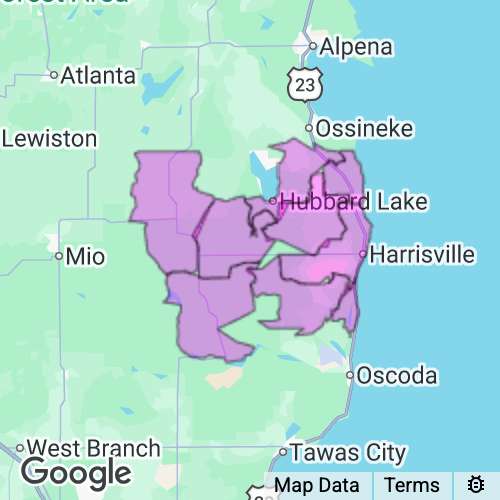 Alcona County Michigan real estate agent mailing area