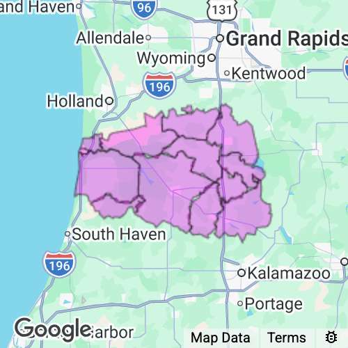 Allegan County Michigan real estate agent mailing area