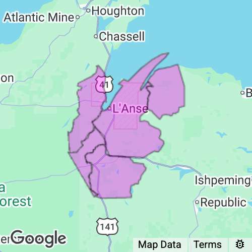 Baraga County Michigan real estate agent mailing area