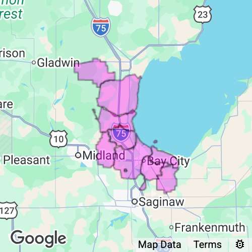 Bay County Michigan real estate agent mailing area
