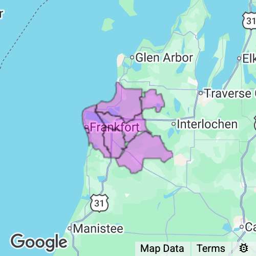 Benzie County Michigan real estate agent mailing area