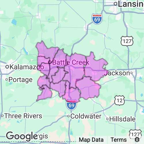 Calhoun County Michigan real estate agent mailing area