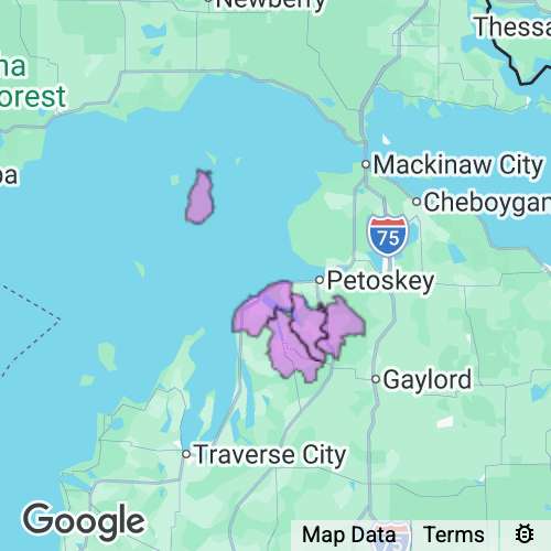 Charlevoix County Michigan real estate agent mailing area