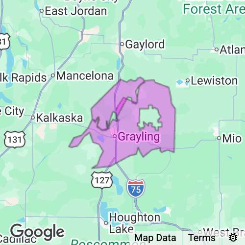 Crawford County Michigan real estate agent mailing area