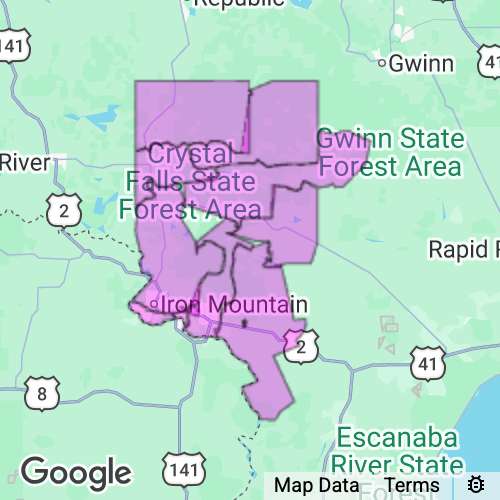 Dickinson County Michigan real estate agent mailing area