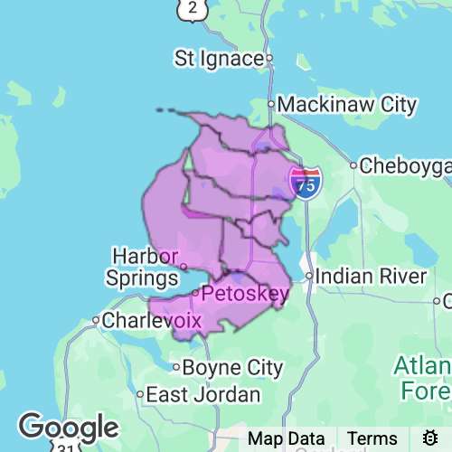 Emmet County Michigan real estate agent mailing area
