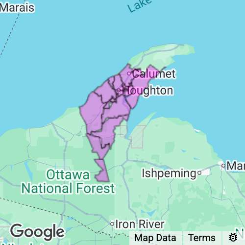 Houghton County Michigan real estate agent mailing area