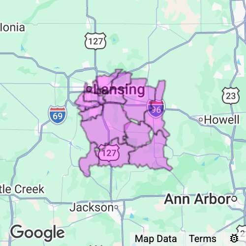 Ingham County Michigan real estate agent mailing area