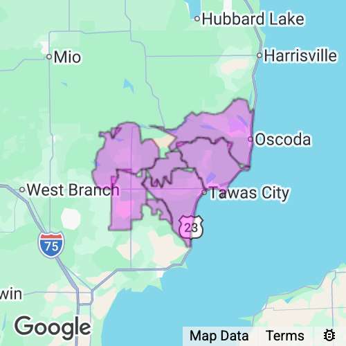 Iosco County Michigan real estate agent mailing area