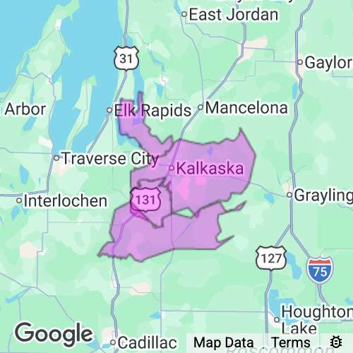 Kalkaska County Michigan real estate agent mailing area