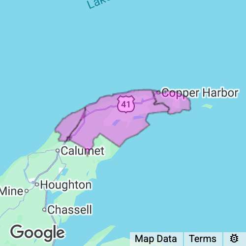 Keweenaw County Michigan real estate agent mailing area
