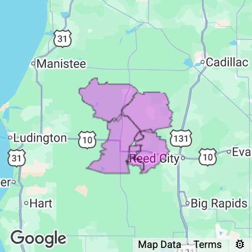 Lake County Michigan real estate agent mailing area