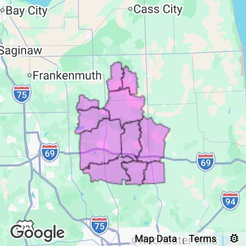 Lapeer County Michigan real estate agent mailing area