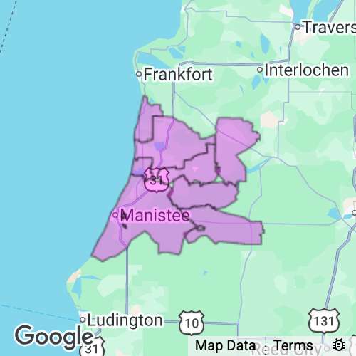 Manistee County Michigan real estate agent mailing area
