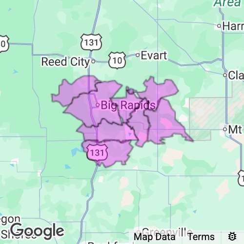 Mecosta County Michigan real estate agent mailing area