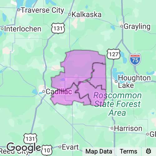 Missaukee County Michigan real estate agent mailing area