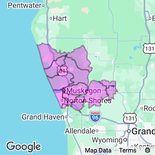 Muskegon County Michigan real estate agent mailing area