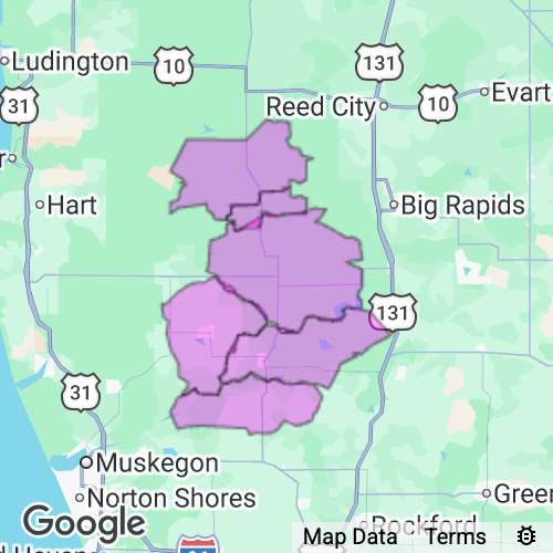 Newaygo County Michigan real estate agent mailing area