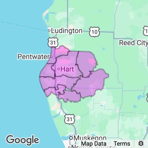 Oceana County Michigan real estate agent mailing area