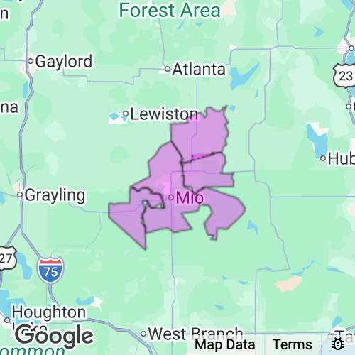 Oscoda County Michigan real estate agent mailing area