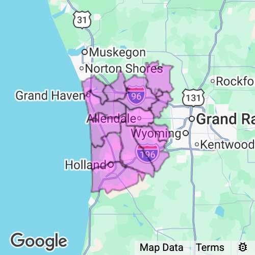 Ottawa County Michigan real estate agent mailing area