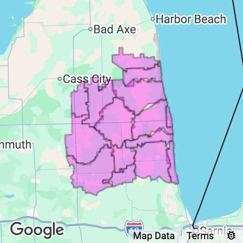 Sanilac County Michigan real estate agent mailing area