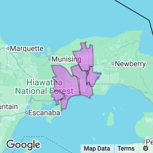 Schoolcraft County Michigan real estate agent mailing area