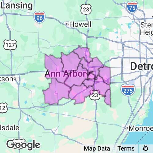 Washtenaw County Michigan real estate agent mailing area