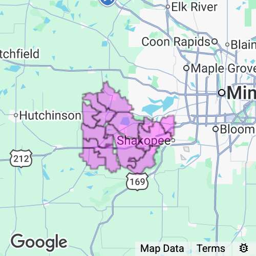 CARVER county map