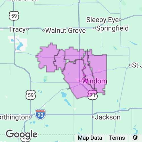 COTTONWOOD county map
