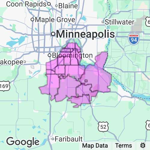 DAKOTA county map