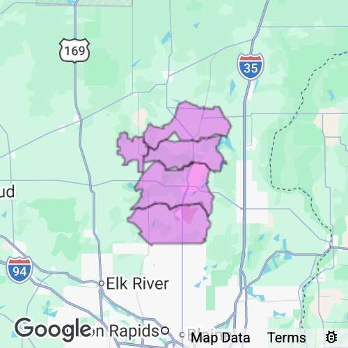 ISANTI county map