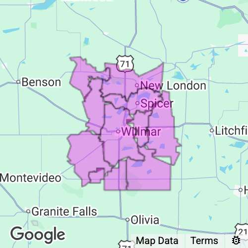 KANDIYOHI county map