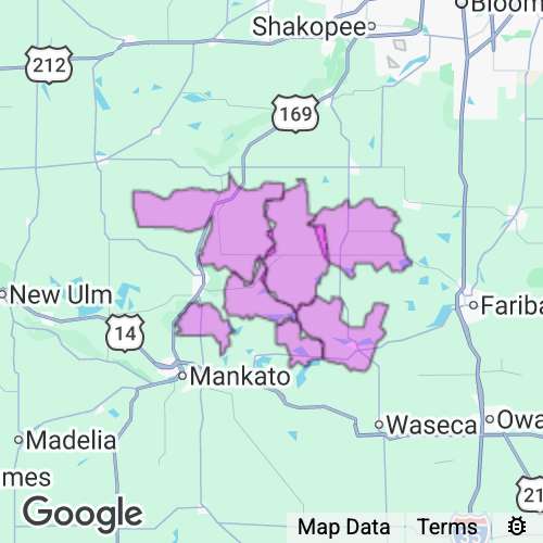 LE SUEUR county map