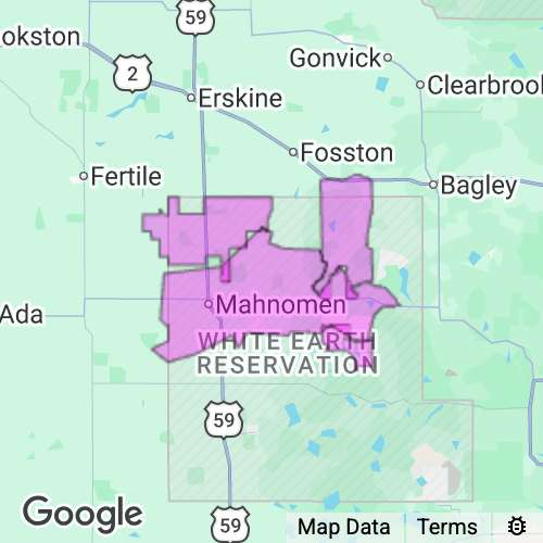 MAHNOMEN county map