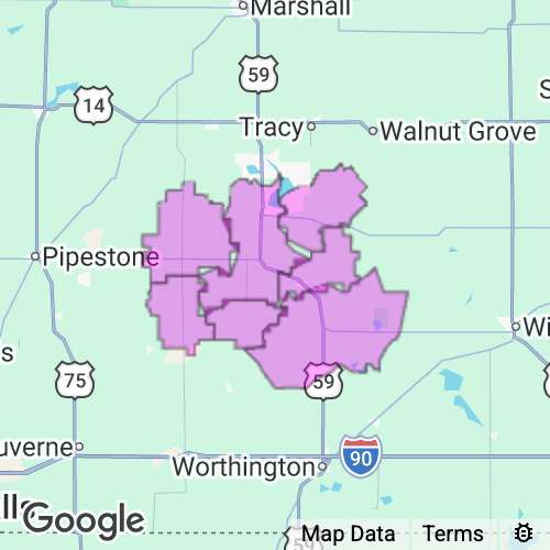 MURRAY county map
