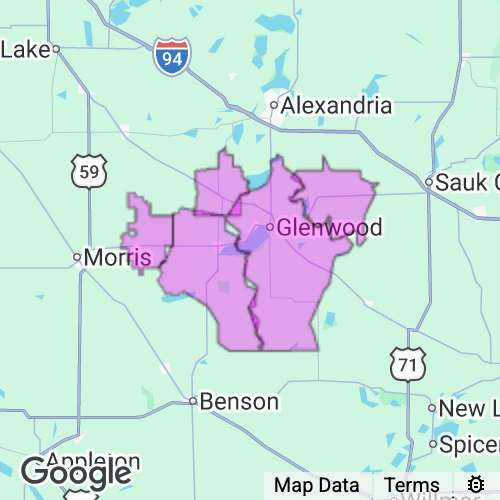 POPE county map