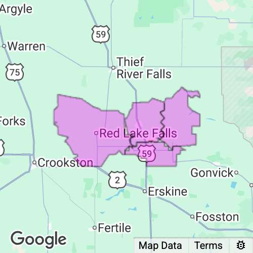 RED LAKE county map