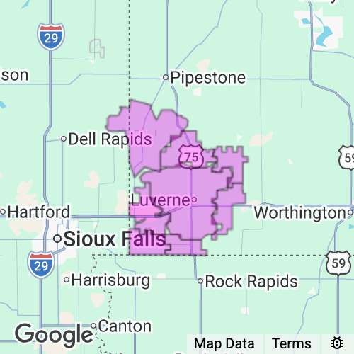 ROCK county map