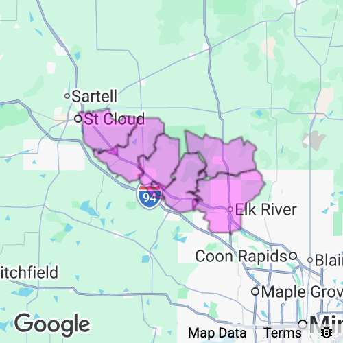 SHERBURNE county map