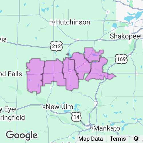 SIBLEY county map