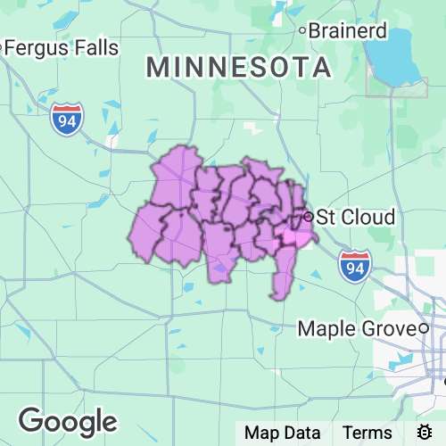 STEARNS county map
