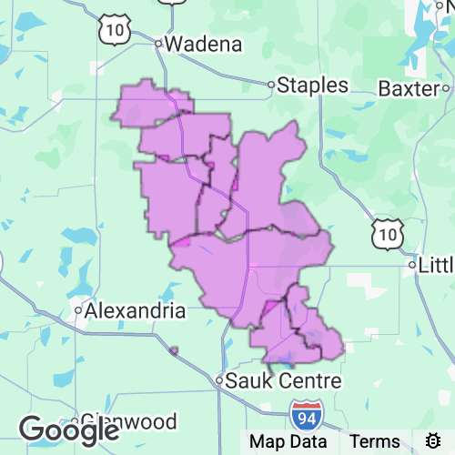 TODD county map