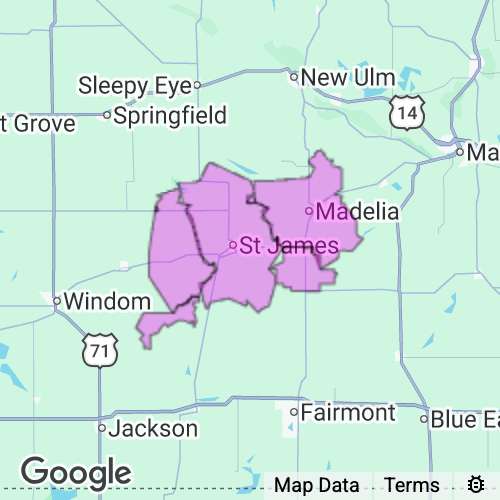 WATONWAN county map