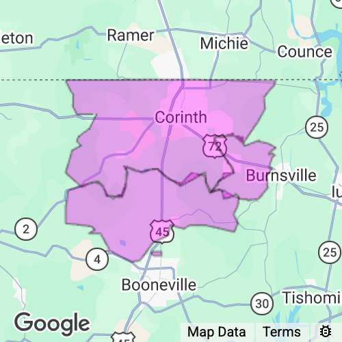 Alcorn County Mississippi real estate agent mailing area
